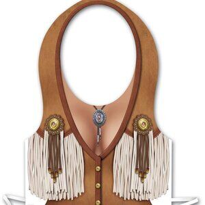 Case of 48 Beistle Sexy Plastic Cowgirl Vests Halloween Cosplay All New $150!